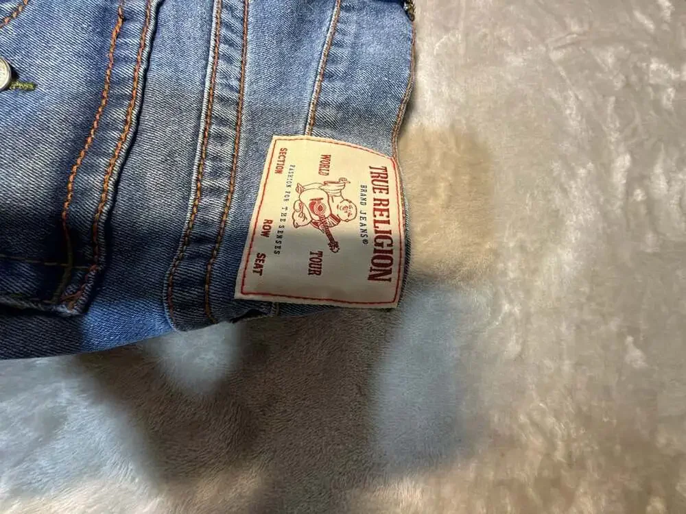 True Religion Rocco Relaxed Skinny Denim Shorts Size 32